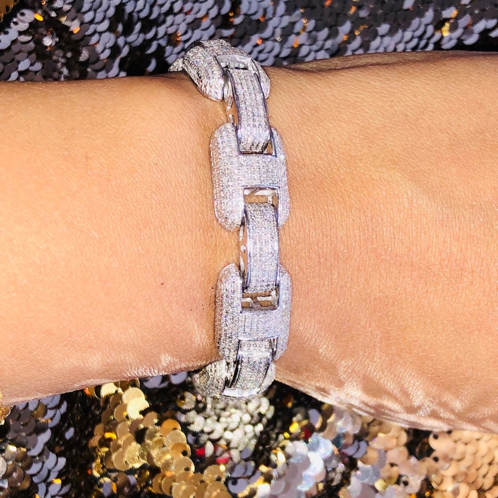 Certified REAL Diamond mens Link Bracelet 4.50ct genuine real diamonds WOW Sale!
